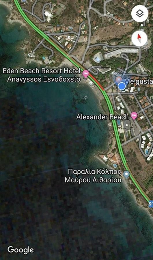 New Seafront Studio Pensionat Anavyssos Eksteriør billede